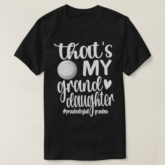 T-shirt Grand-mère du joueur de volley-ball de grand-mère (Design devant)