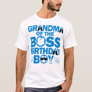 T-shirt Grand-Mère Du Patron Anniversaire Garçon Bébé Fami