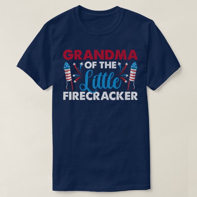 T-shirt Grand-Mère Du Petit Pirateur 4 juillet Birt (Design devant)