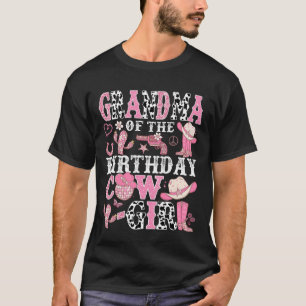 T-shirt Grand-mère du rodéo de cow-girl d'anniversaire Cow