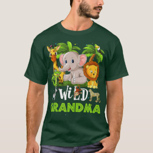 T-shirt Grand-mère du zoo sauvage Anniversaire Safari Jung