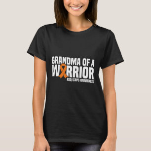 T-shirt Grand-Mère D'Un Guerrier Orange Ribbon Rsdcrps Rec