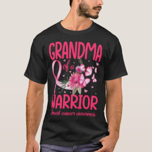 T-shirt grand-mère d'un guerrier Sensibilisation au cancer