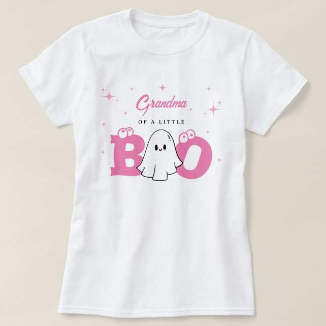 T-shirt Grand-Mère D'Un Petit Baby shower Boo Halloween (Design devant)
