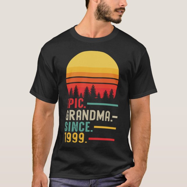 T-shirt Grand-mère épopée depuis 1999, Joyeuse Fête des mè (Devant)