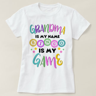 T-shirt Grand-mère est mon nom Bingo est mon jeu
