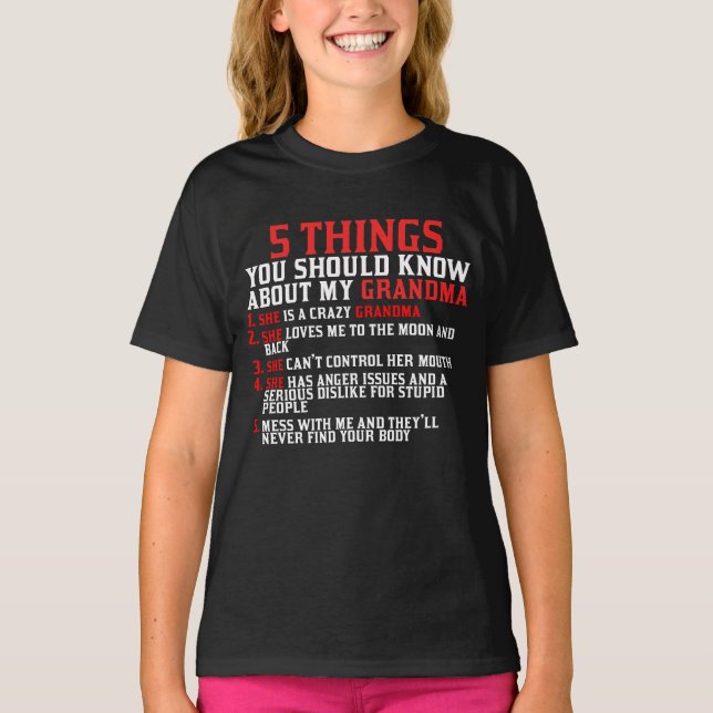 T-shirt Grand-mère et petits-enfants (Devant)