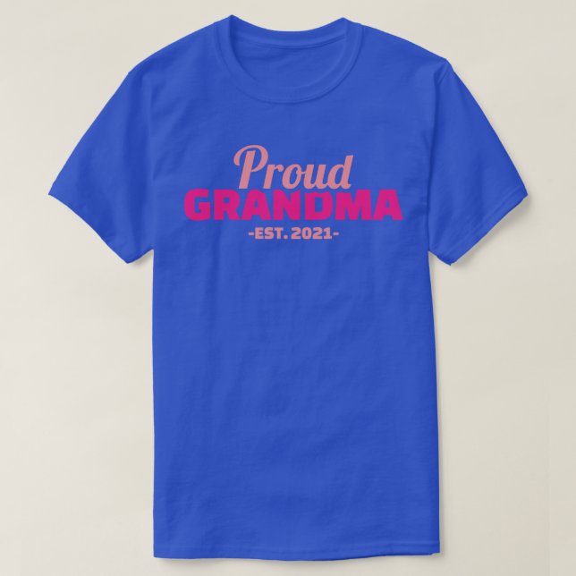 T-shirt Grand-mère Fière 2021 (Design devant)