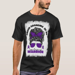 T-shirt Grand-mère fière de l'épilepsie guerrière