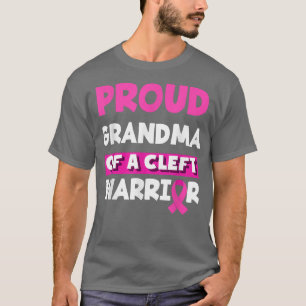 T-shirt Grand-Mère Fière D'Un Guerrier Gauche Lip & Palat