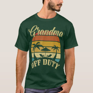 T-shirt Grand-mère hors service Été Palm Tree Beach Sunset