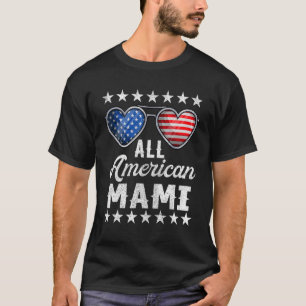 T-shirt Grand-Mère Le 4 Juillet Femmes Toutes Américaines