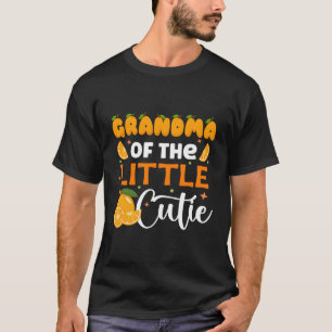 T-shirt Grand-mère Little Cutie Baby shower Orange Py