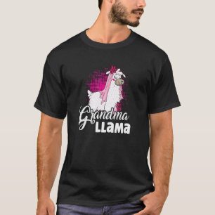 T-shirt Grand-mère Llama Alpagas Chameau Boho Fleurs Grand