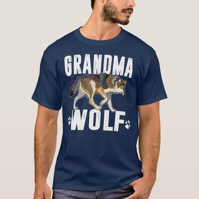 T-shirt Grand-mère Loup jumelant la tribu des loups de la  (Devant)