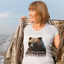 Grand-mère ours "Ne manquez pas avec mes petits-en