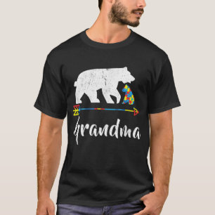 T-shirt Grand-mère ours Sensibilisation sur l'autisme Fier