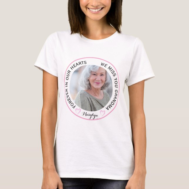 T-shirt Grand-mère pour toujours dans notre mémoire de coe (Devant)