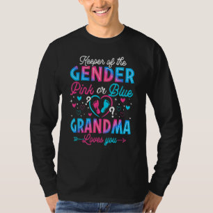 T-shirt Grand-Mère Rose Ou Bleu Vous Aime Genre Révéler Mi