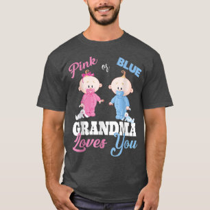 T-shirt Grand-mère rose ou bleu vous aimeRévélation de gen