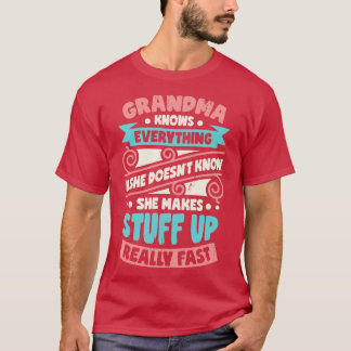 T-shirt Grand-mère sait tout