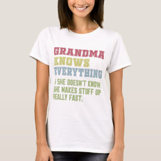 T-shirt Grand-mère sait tout