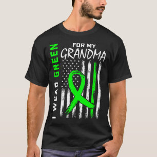 T-shirt Grand-mère verte Maladie du rein Cérébral Palsy Aw