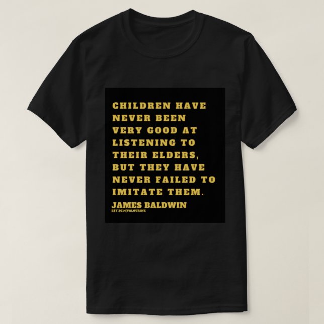 T-shirt Grand modèle James Baldwin Cool cadeau graphique (Design devant)