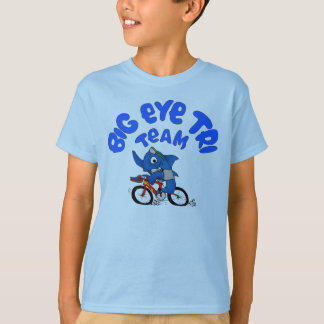 T-shirt grand oeil tri Bleu