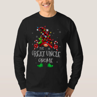 T-shirt Grand oncle Gnome carreaux de Buffalo tenue de fam
