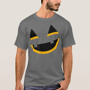 T-shirt Grand Orange Souriant Jack-o'-lantern Drôle Hallow