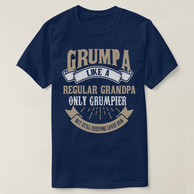 T-shirt Grand-pa Grumpa (Design devant)