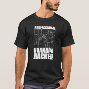 T-shirt Grand-pa professionnel Archer Archer Bow Archer Gr