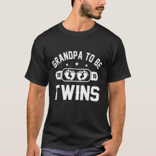 T-shirt Grand-papa à être jumeaux 2019 - grand-père à être