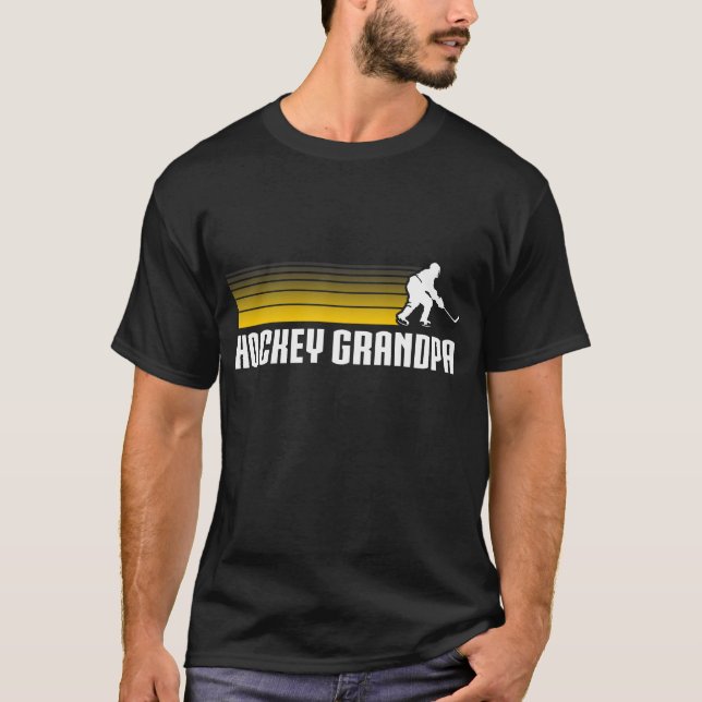 T-shirt Grand-papa d'hockey (Devant)
