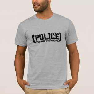 T-shirt Grand-papa fier - POLICE déchirée en lambeaux