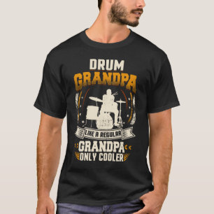 T-shirt Grand-papa régulier de grand-papa de tambour