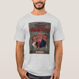 T-shirt Grand-papa rusé (cendre)