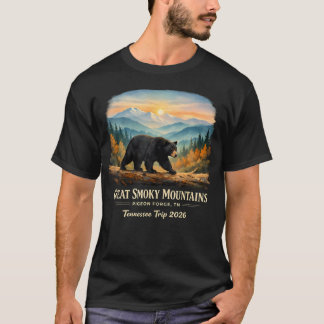 T-shirt Grand Parc National des Smoky Mountains Bear Pigeo