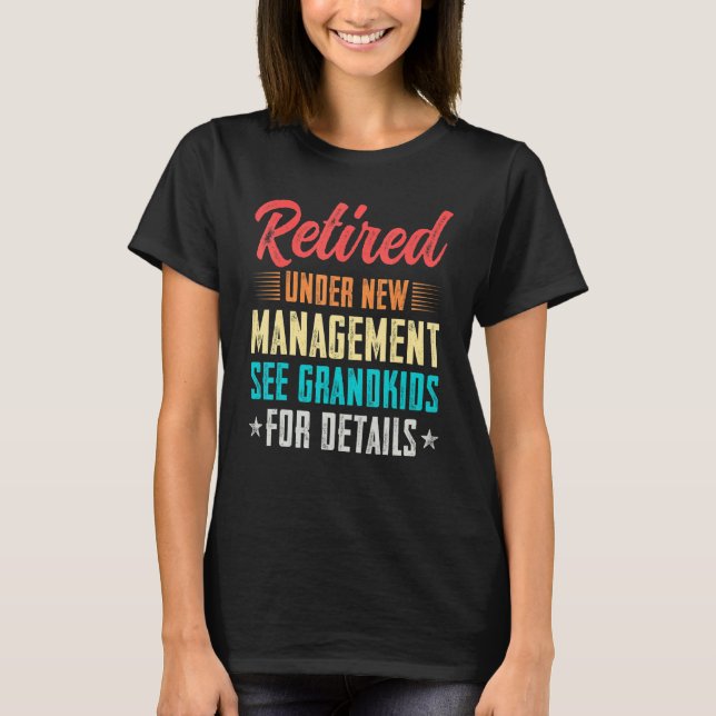 T-shirt Grand-parents Retraite jumelée Grand-enfants 1 (Devant)