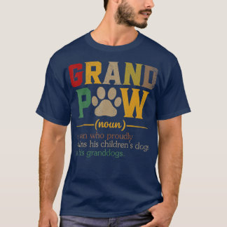 T-shirt Grand Paw Grand-Papa Chien Papa Définition Pawpa P