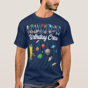 T-shirt Grand-père Anniversaire de l'équipage du système s