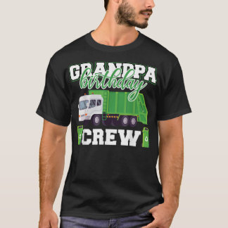 T-shirt Grand-père Anniversaire Équipage de déchets Camion