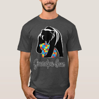 T-shirt Grand-père Bear Sensibilisation sur l'autisme Auti