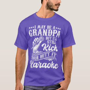 T-shirt Grand-père chanteur de karaoké amateur de musique