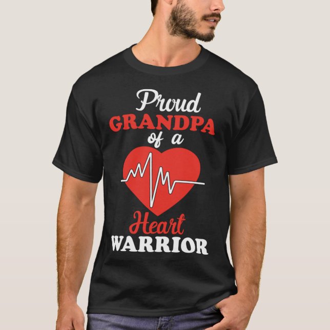 T-shirt Grand-père Congénitale Déficience cardiaque Guerri (Devant)