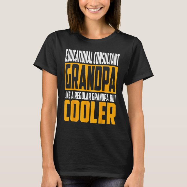 T-shirt Grand-père de conseiller pédagogique masculin comm (Devant)