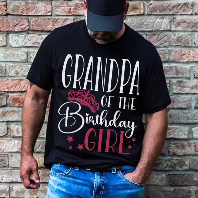 T-shirt Grand-père de la famille personnalisée fille anniv (Créateur téléchargé)