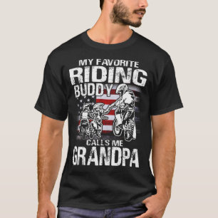 T-shirt Grand-père de la moto Chemise Mon ami d'équitation