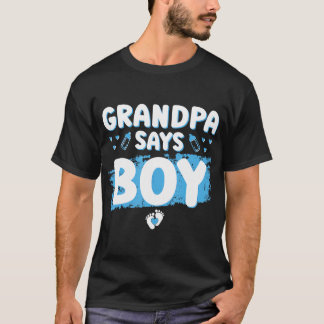 T-shirt Grand-père de la révélation du genre dit Boy Baby 